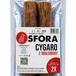 Sfora Przysmak Cygaro z wołowiny 2 szt naturalny gryzak dla psa