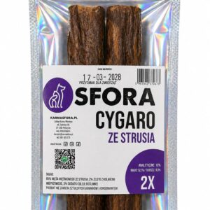 Sfora Przysmak Cygaro ze strusia 2 szt naturalny gryzak dla psa