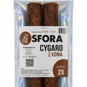 Sfora Przysmak Cygaro z konia 2 szt naturalny gryzak dla psa