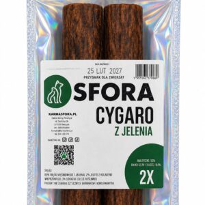 Sfora Przysmak Cygaro z jelenia 2 szt naturalny gryzak dla psa