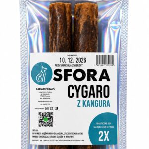 Sfora Przysmak Cygaro z kangura 2 szt naturalny gryzak dla psa