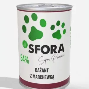 Karma Sfora Bażant z marchewką 400g