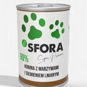 Sfora Konina z siemieniem lnianym i warzywami 400g