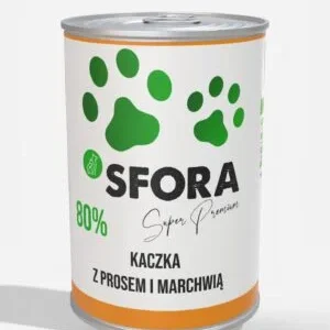 Sfora Kaczka z prosem i marchwią 400g