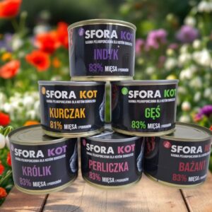 Karma Sfora dla kota mix smaków 12 sztuk x 200g pakiet