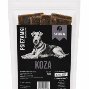Przysmak naturalny Sfora Psiezamki z kozy monobiałkowe 100 g dla psa