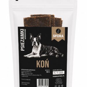 Przysmak naturalny Sfora Psiezamki z koniny monobiałkowe 100 g dla psa