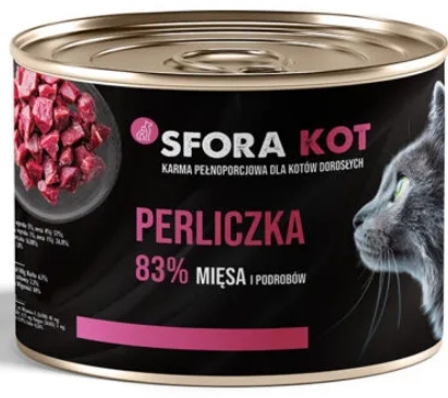 Karma Sfora dla kota mix smaków 12 sztuk x 200g pakiet - obrazek 4