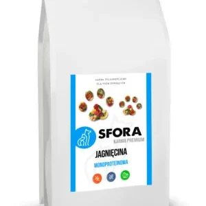 Karma Sfora Super Premium Jagnięcina monobiałkowa dla średnich ras 5 kg