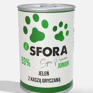 Sfora Jeleń z kaszą gryczaną junior 400g