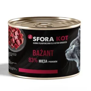 Karma Sfora dla kota Bażant 200 g