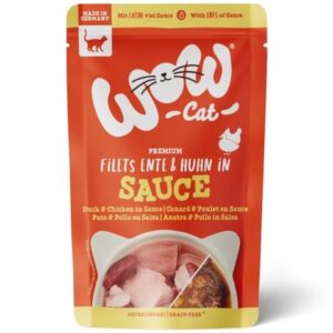WOW CAT Filets Ente Huhn in sauce - kawałki kaczki i kurczaka w sosie (85g)