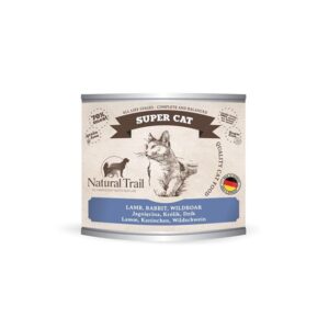 NATURAL TRAIL Cat  Super Lamb, Rabbit, Wildboar puszka 200g