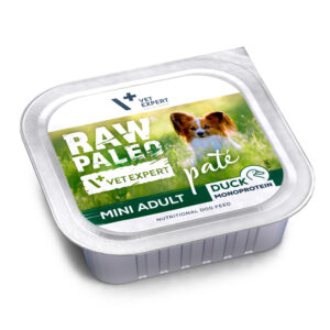 RAW PALEO DUCK PATE MINI ADULT - mokra karma dla psów dorosłych - kaczka 150g