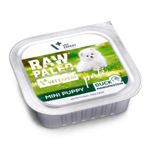 RAW PALEO DUCK PATE MINI PUPPY - mokra karma dla szczeniąt - kaczka 150g