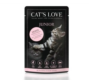 CAT'S LOVE Junior chicken - kurczak w naturalnej galaretce (85g)