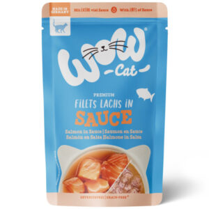 WOW CAT Lachs in sauce - filety łososia w sosie (85g)