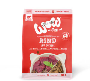 WOW CAT mit Rind - karma z wołowiną dla doroslych kotów (325g)