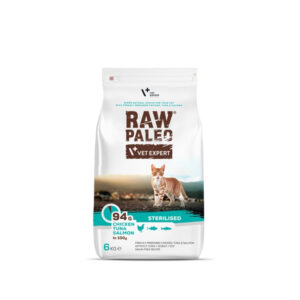 RAW PALEO STERILISED CAT – sucha karma z kurczakiem, tuńczykiem i łososiem dla kotów sterylizowanych na wagę 1kg=45zł