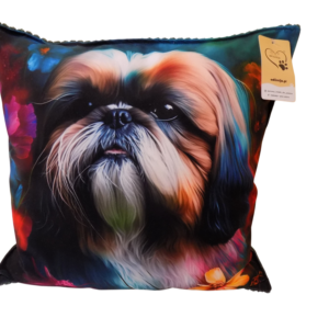 Poduszka Dekoracyjna z Wizerunkiem SHIH TZU  40×40 cm
