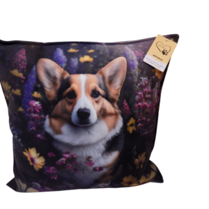 Poduszka Dekoracyjna z Wizerunkiem CORGI  40×40 cm