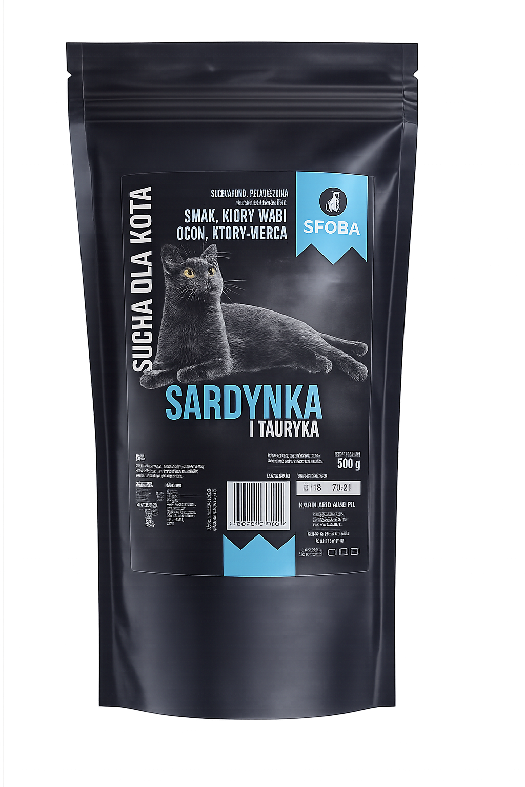 Karma Sfora dla Kota z sardynką i tauryną 500g