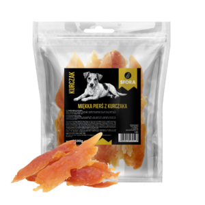 Sfora Hot Strips miękka pierś z kurczaka 500 g naturalny przysmak dla psa