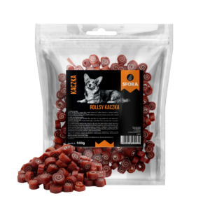 Sfora Hot Strips rollsy kaczka 500 g miękkie roladki dla psa