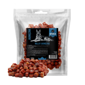 Sfora Hot Strips Rollsy jagnięcina 500 g naturalny przysmak dla psa