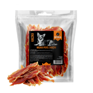 Sfora Hot Strips miękka pierś z kaczki 500 g naturalny przysmak dla psa