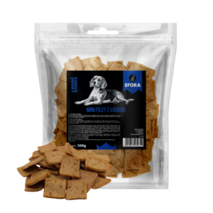 Sfora Hot Strips mini filet z łososia 500 g naturalny przysmak dla psa