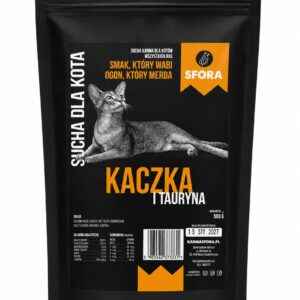 Karma Sfora dla Kota z Kaczką i tauryną 500g