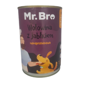 Mr. Bro Wołowina z Jabłkiem 400 g monoproteinowa karma mokra dla psa