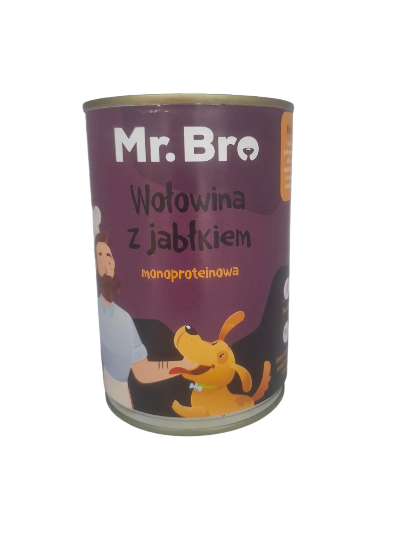 Mr. Bro Wołowina z Jabłkiem 400 g monoproteinowa karma mokra dla psa