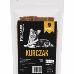 Sfora Psiezamki z kurczaka monobiałkowe 100 g – naturalny przysmak dla psa