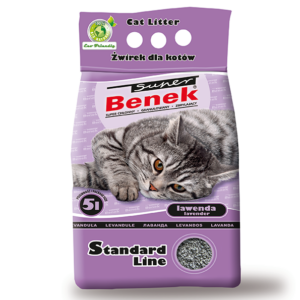 Super Benek Standard Lawenda - żwirek bentonitowy dla kota